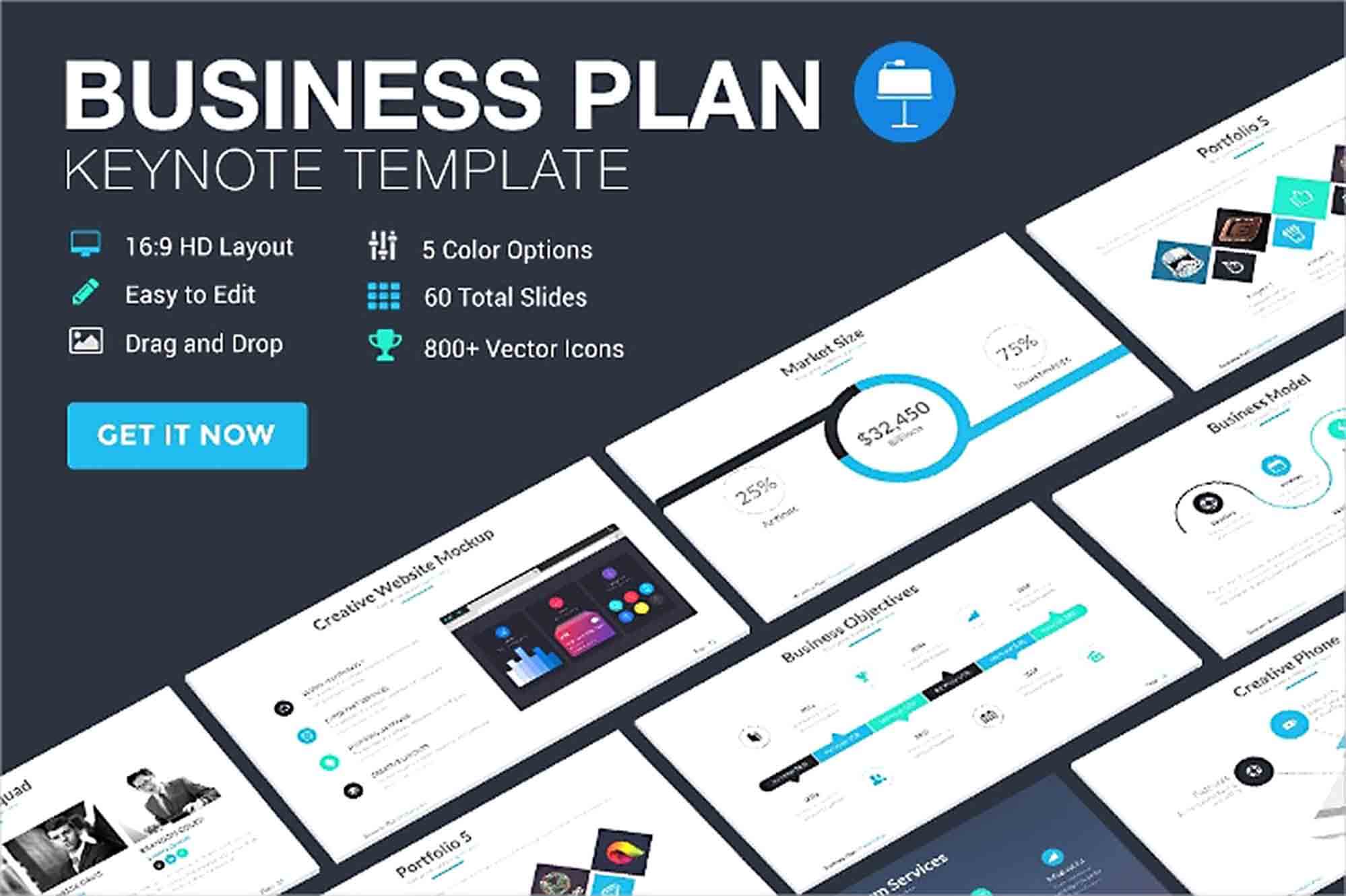 Editable Business Plan Keynote Template