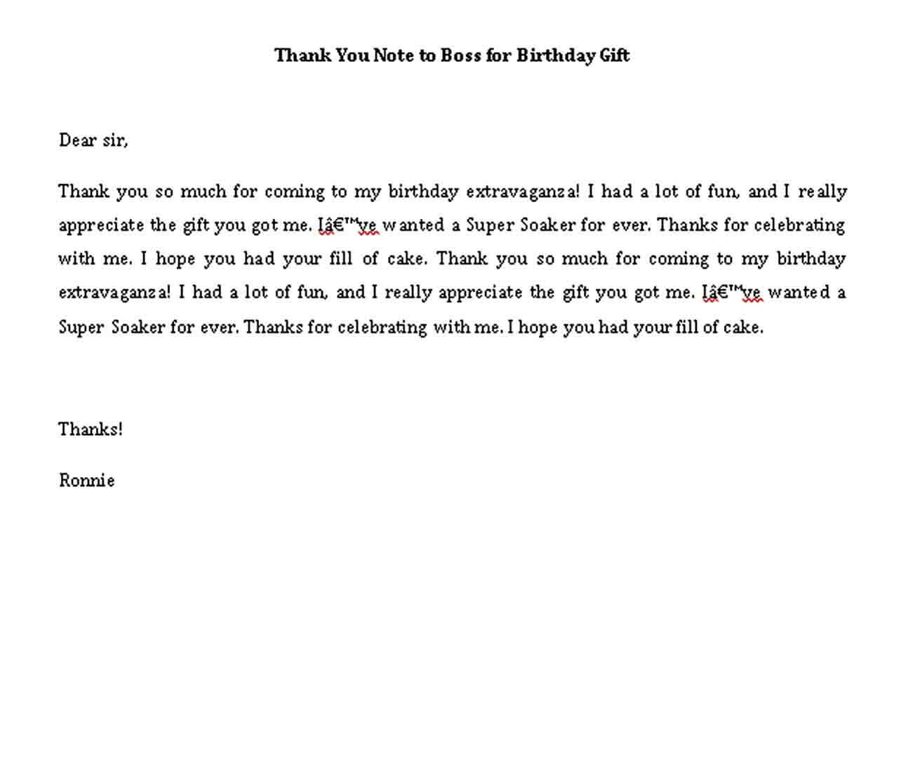 thank you note to boss for birthday gift