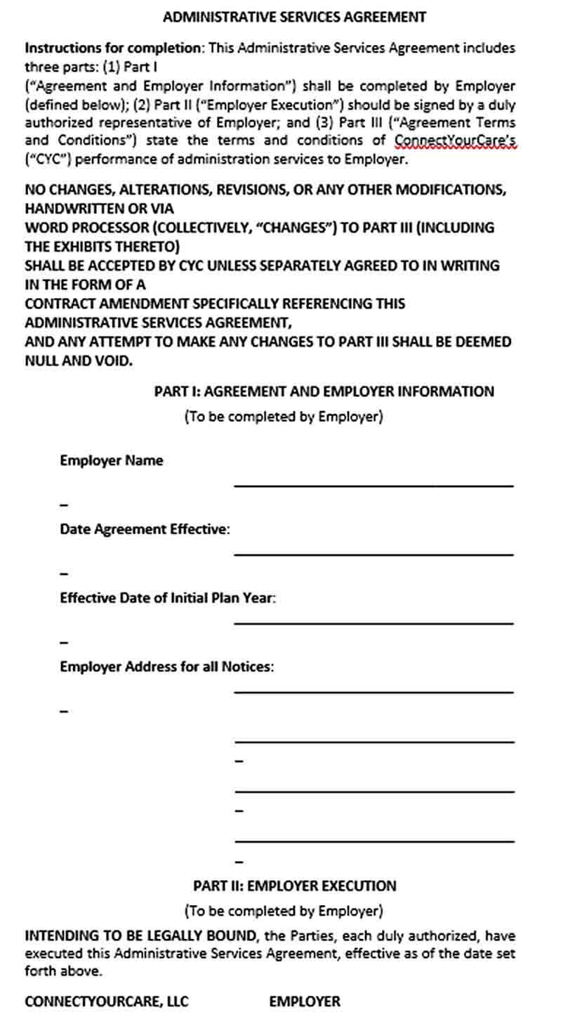 Administration Services Agreement