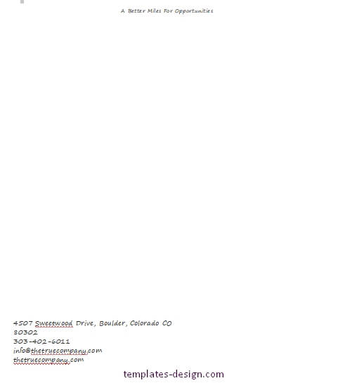 Business Letterhead template for word