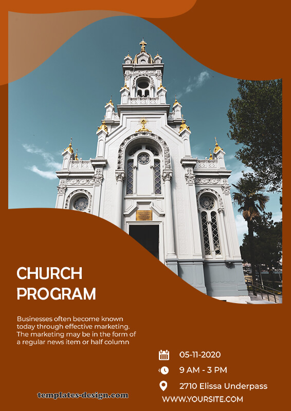 church program in photoshop