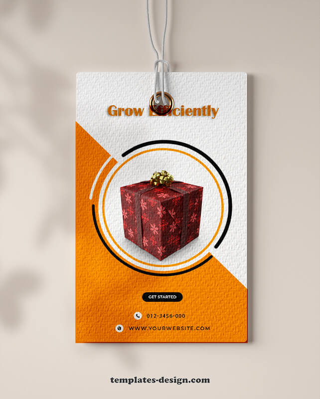 gift tag in photoshop