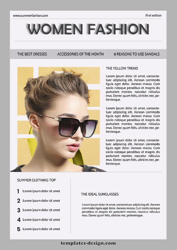 magazine article templates for photoshop