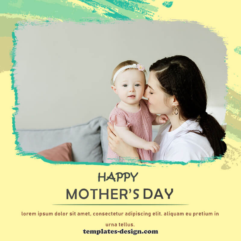 mothers day card psd templates