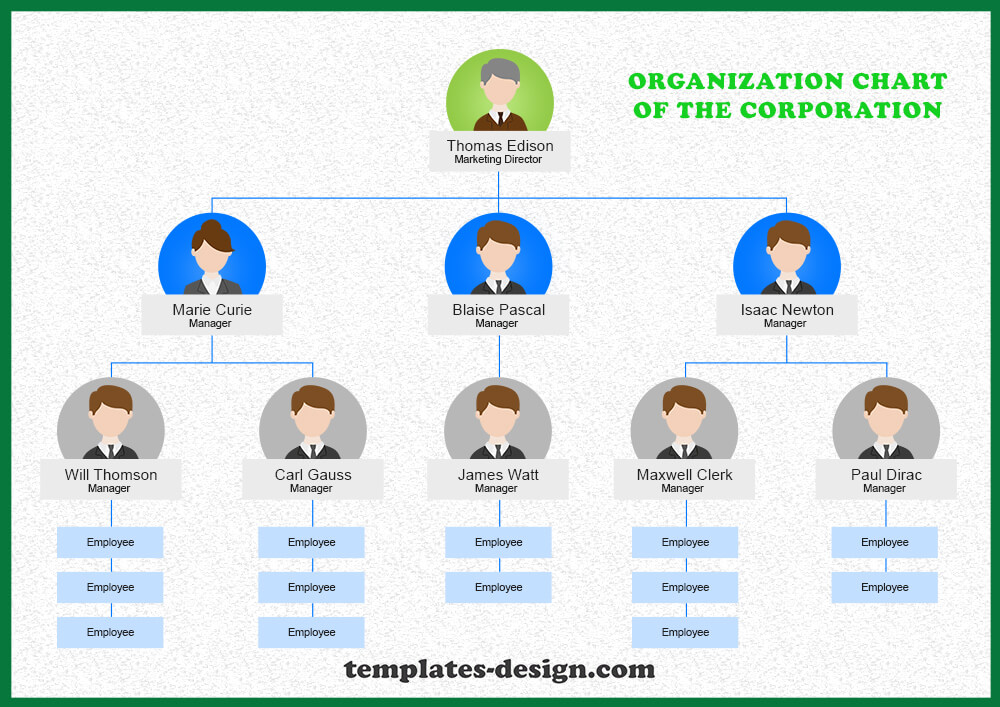 organizational chart psd template free