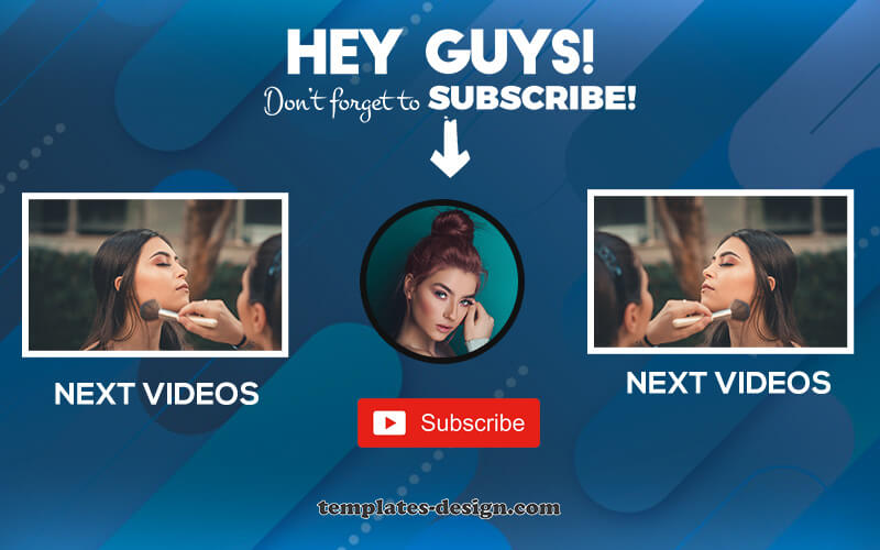 youtube end screen templates for photoshop