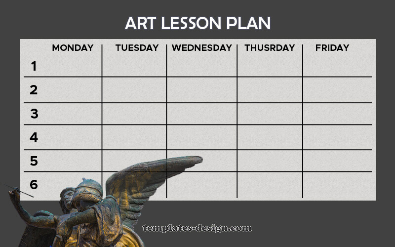 art lesson plan psd