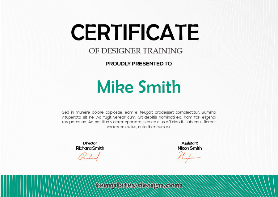 certificate design psd templates