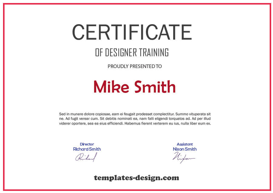 certificate design psd templates
