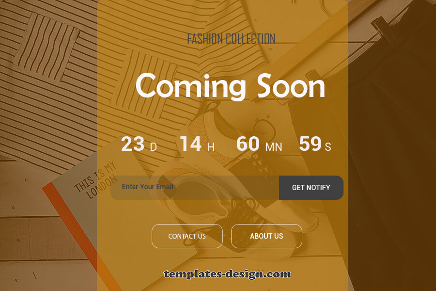 coming soon templates example psd design