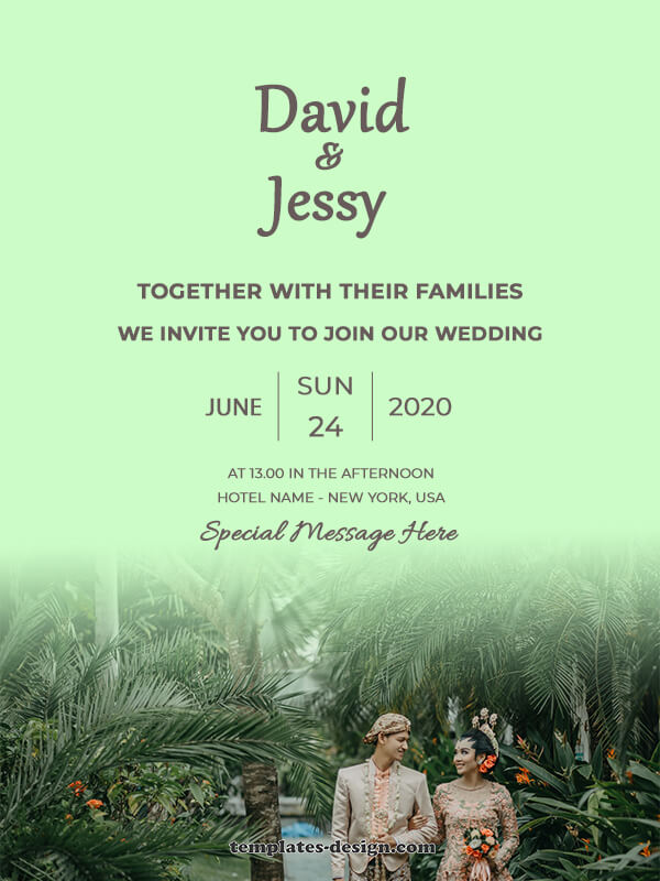 rustic wedding invites templates for photoshop