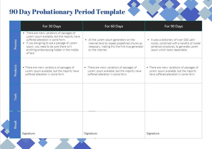 90 day probationary period template 4