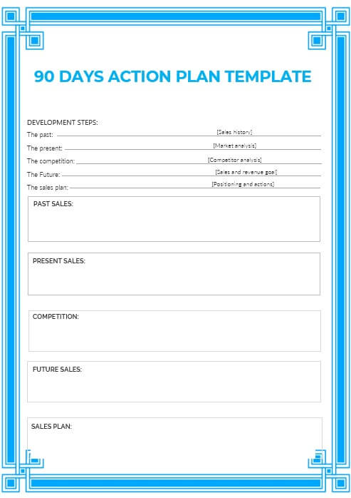 90 days action plan template 5