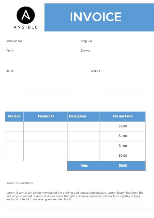 a3 invoice template 1