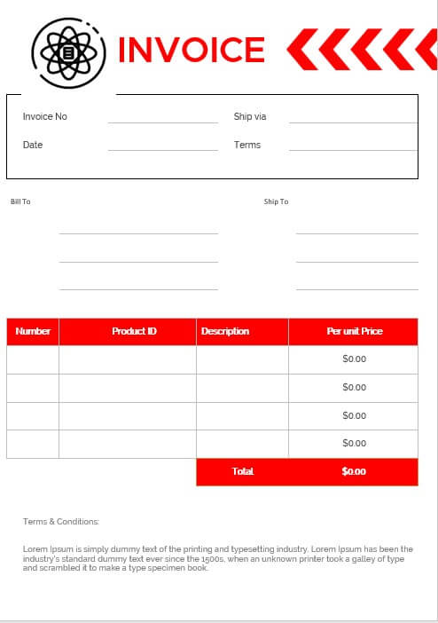 a3 invoice template 7