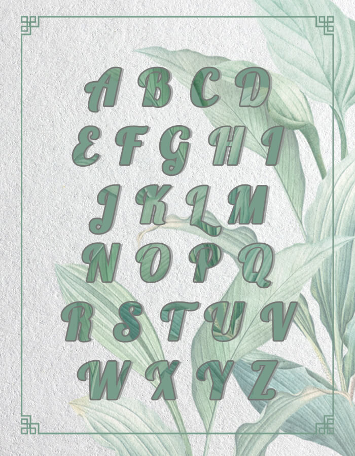 alphabet letters template Free PSD Templates Ideas