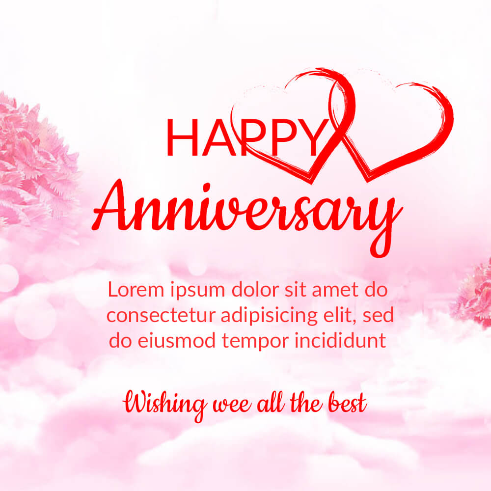 anniversary card template Free Templates in PSD file