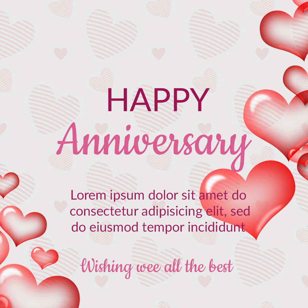anniversary card template Templates PSD Free file