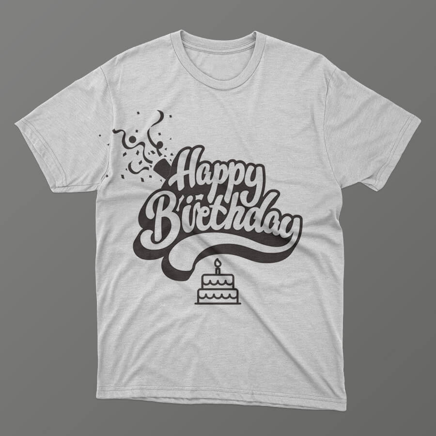 birthday t shirts Free Templates in PSD file