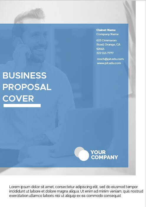 business proposal cover template 4