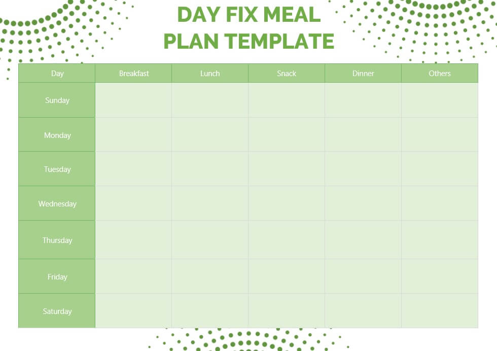 day fix meal plan template 7