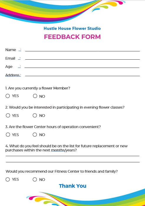 feedback template 8